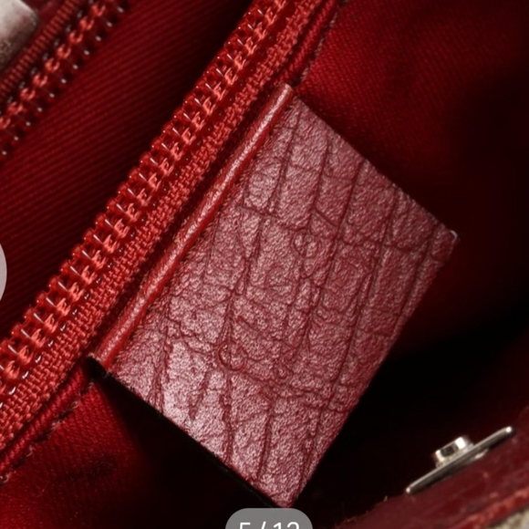 Authentic Gucci Tote Bag Supreme Coated Canvas and Leather RED ❤️❤️ - Picture 4 of 9